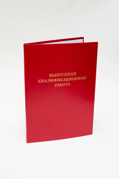 Папка "Выпускная квалификационная работа"   (Красная)